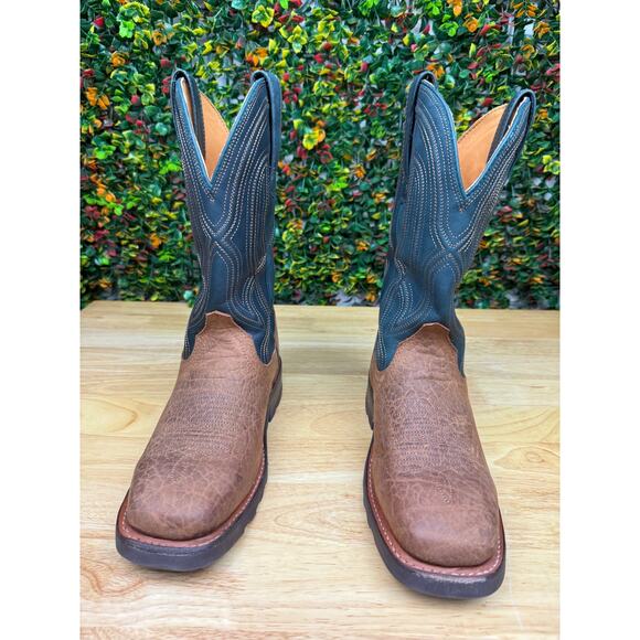 Tecovas The Midland Square Toe Cowboy Boots Shoes Bovine Leather Western Mens 7D main image 9